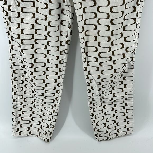 Reformation Jeans mod retro frequency print straight leg loose fit hi rise jeans - Picture 3 of 6